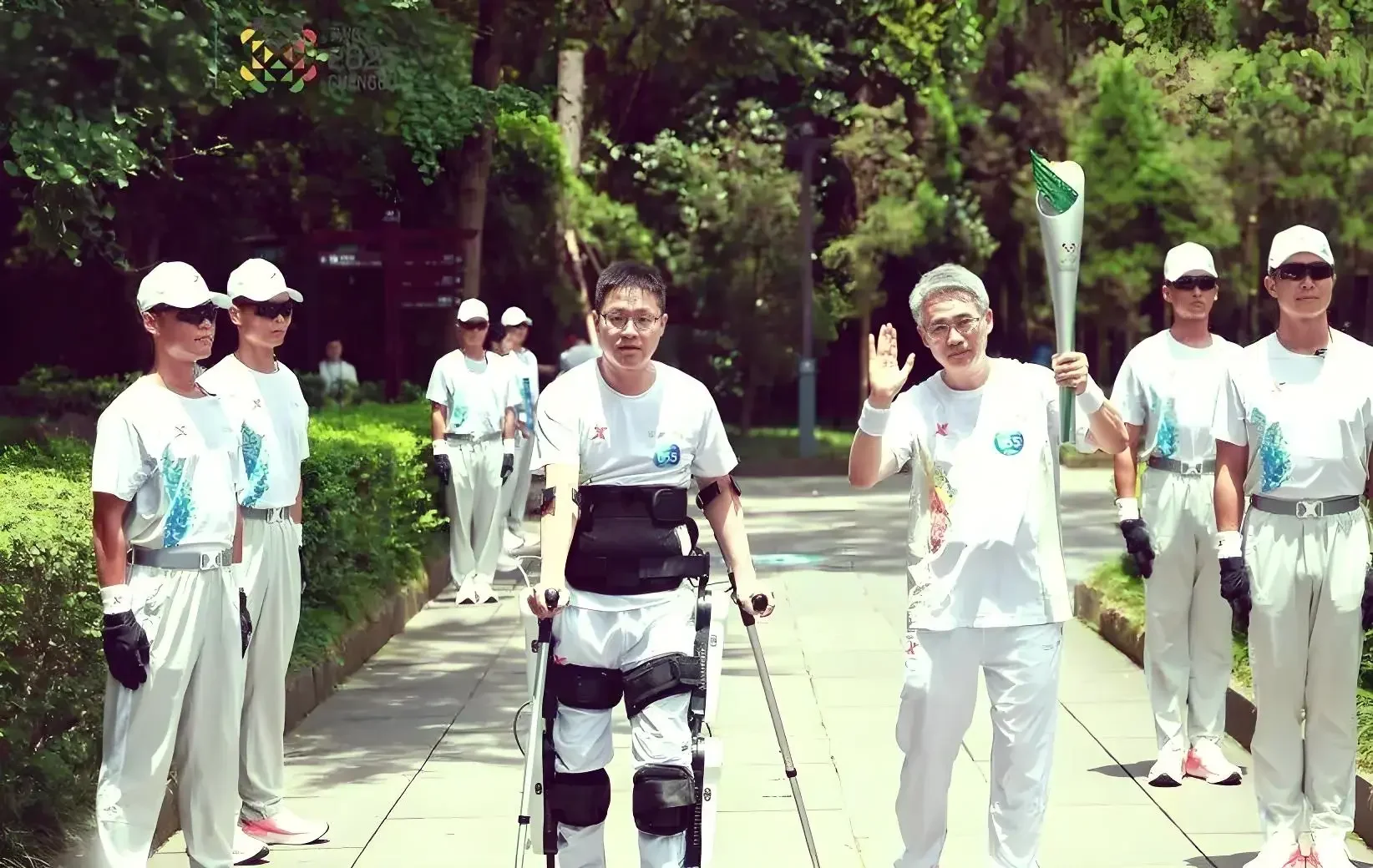 IDING DESIGN Supports World Games Torch Relay, Exoskeleton Technology Lights Up Dreams